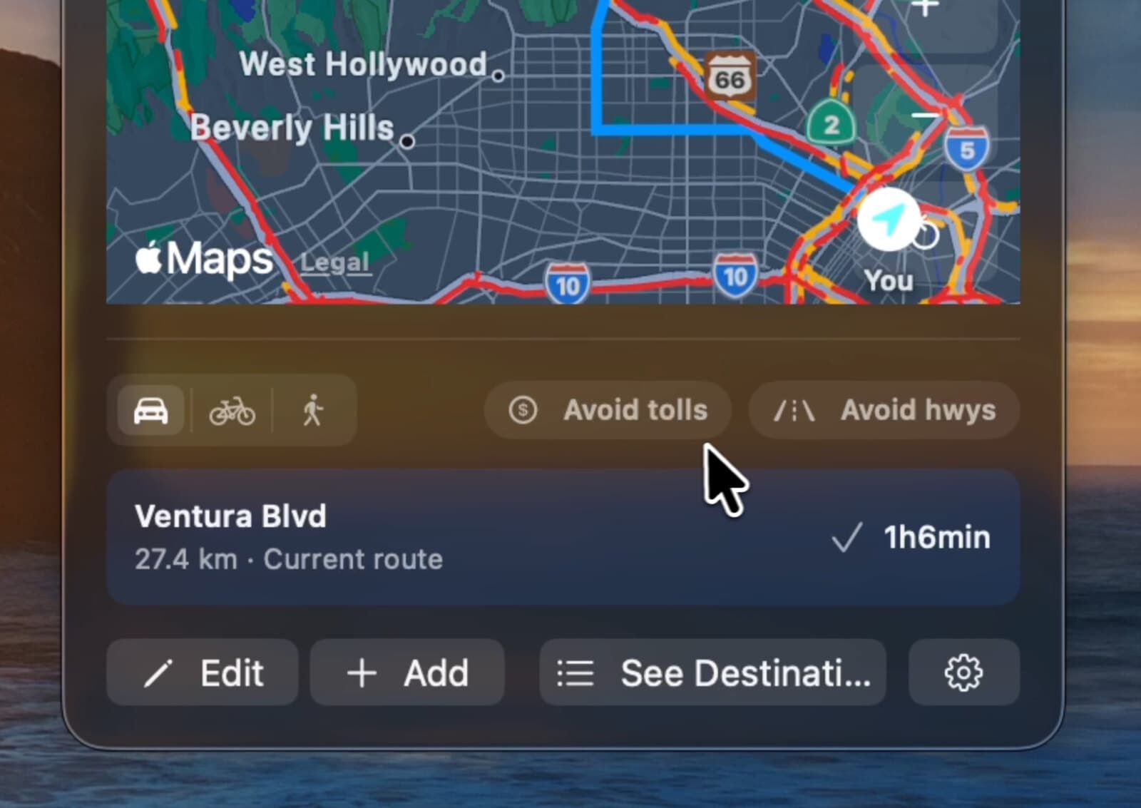 Drive, bike, or walk